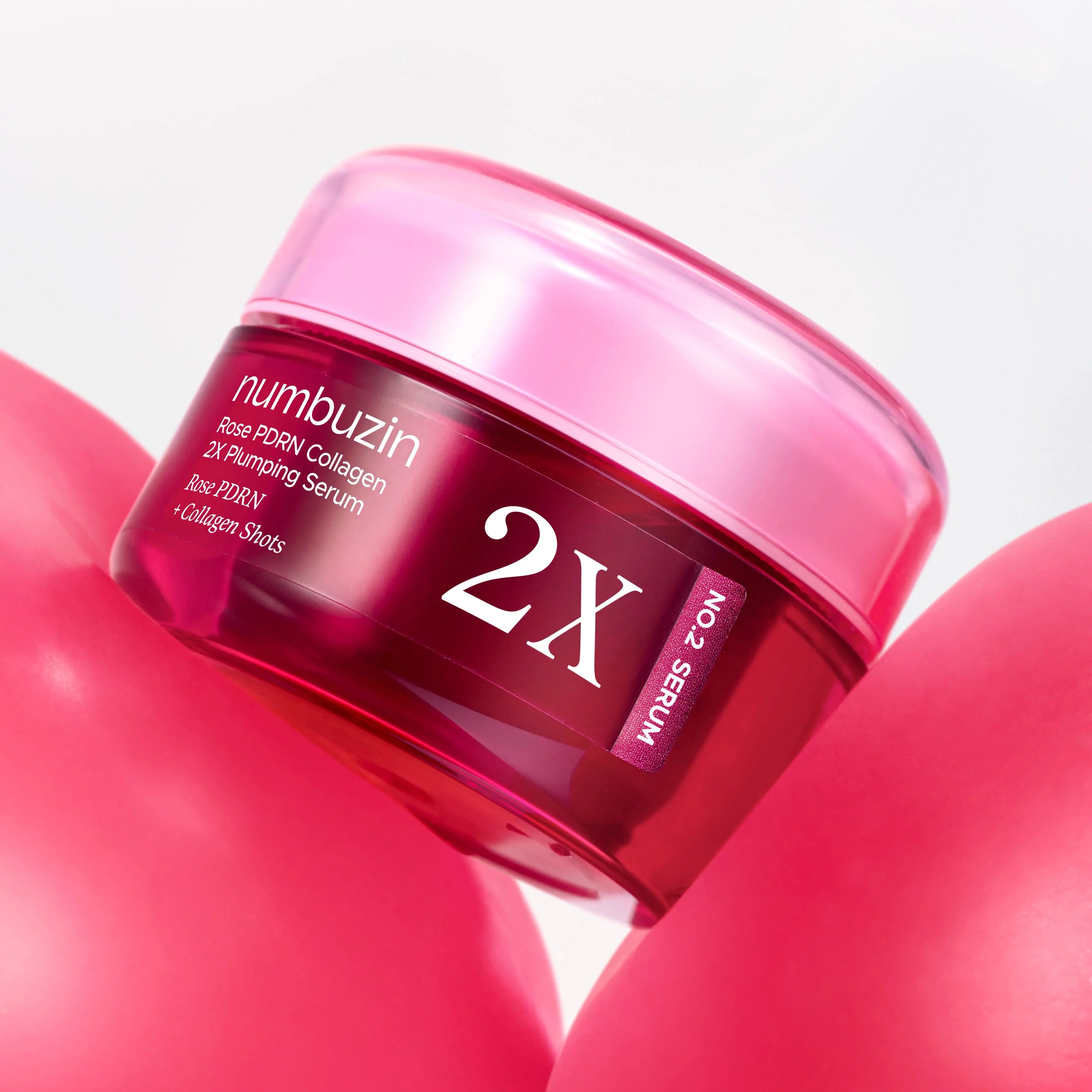 Numbuzin No.2 Rose PDRN Collagen 2X Plumping Serum + Collagen Shot 30ml Glam Secret