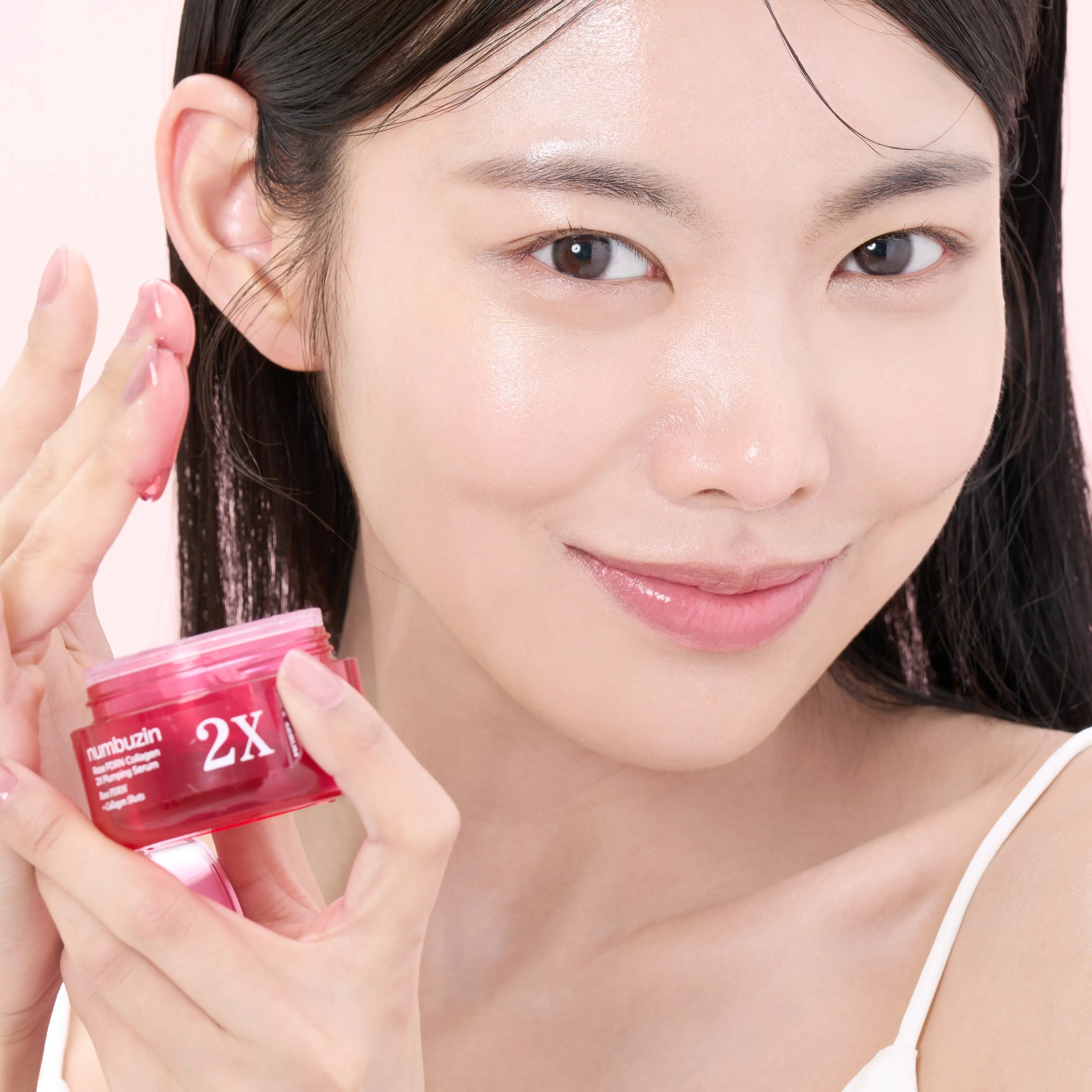 Numbuzin No.2 Rose PDRN Collagen 2X Plumping Serum + Collagen Shot 30ml Glam Secret