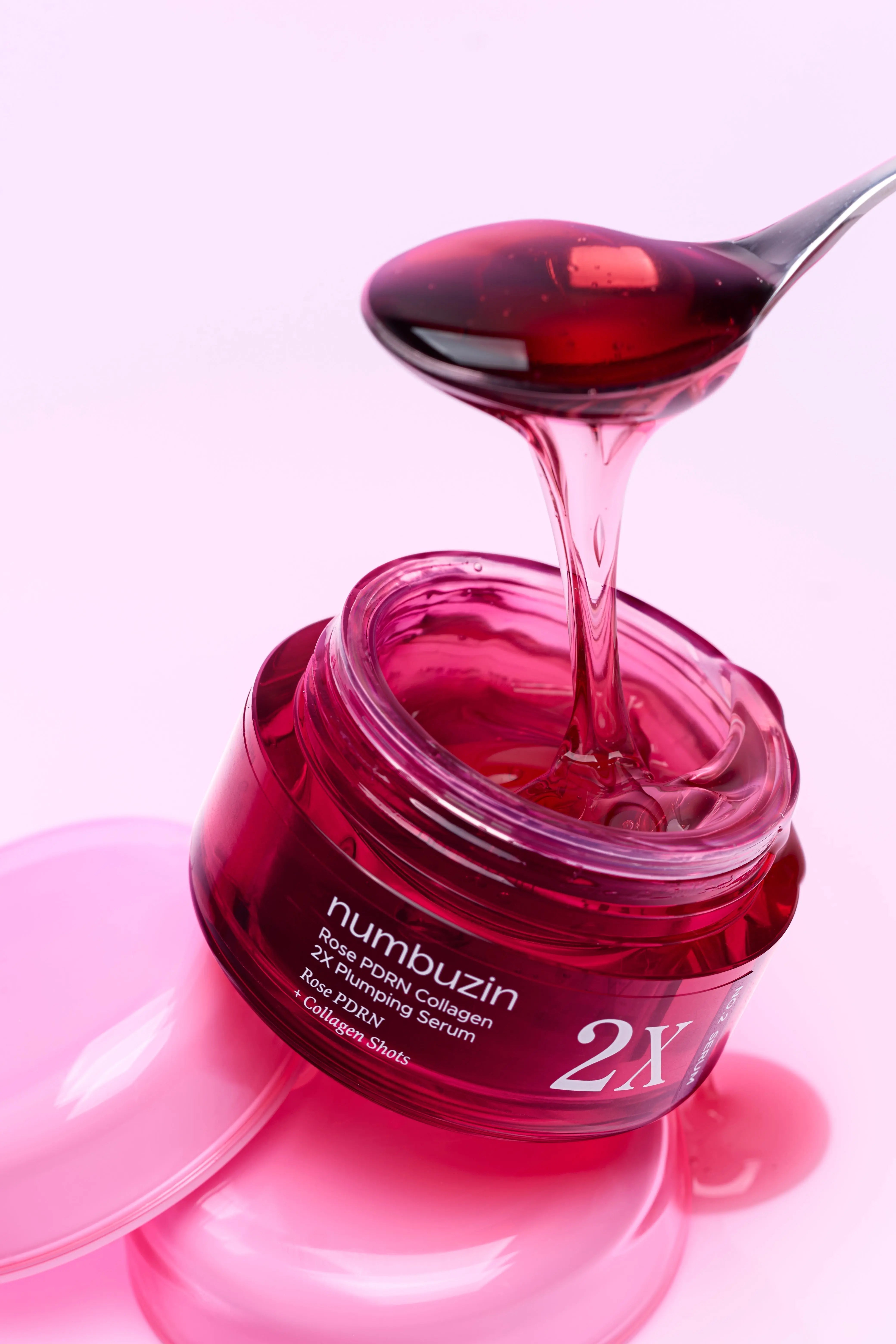 Numbuzin No.2 Rose PDRN Collagen 2X Plumping Serum + Collagen Shot 30ml Glam Secret