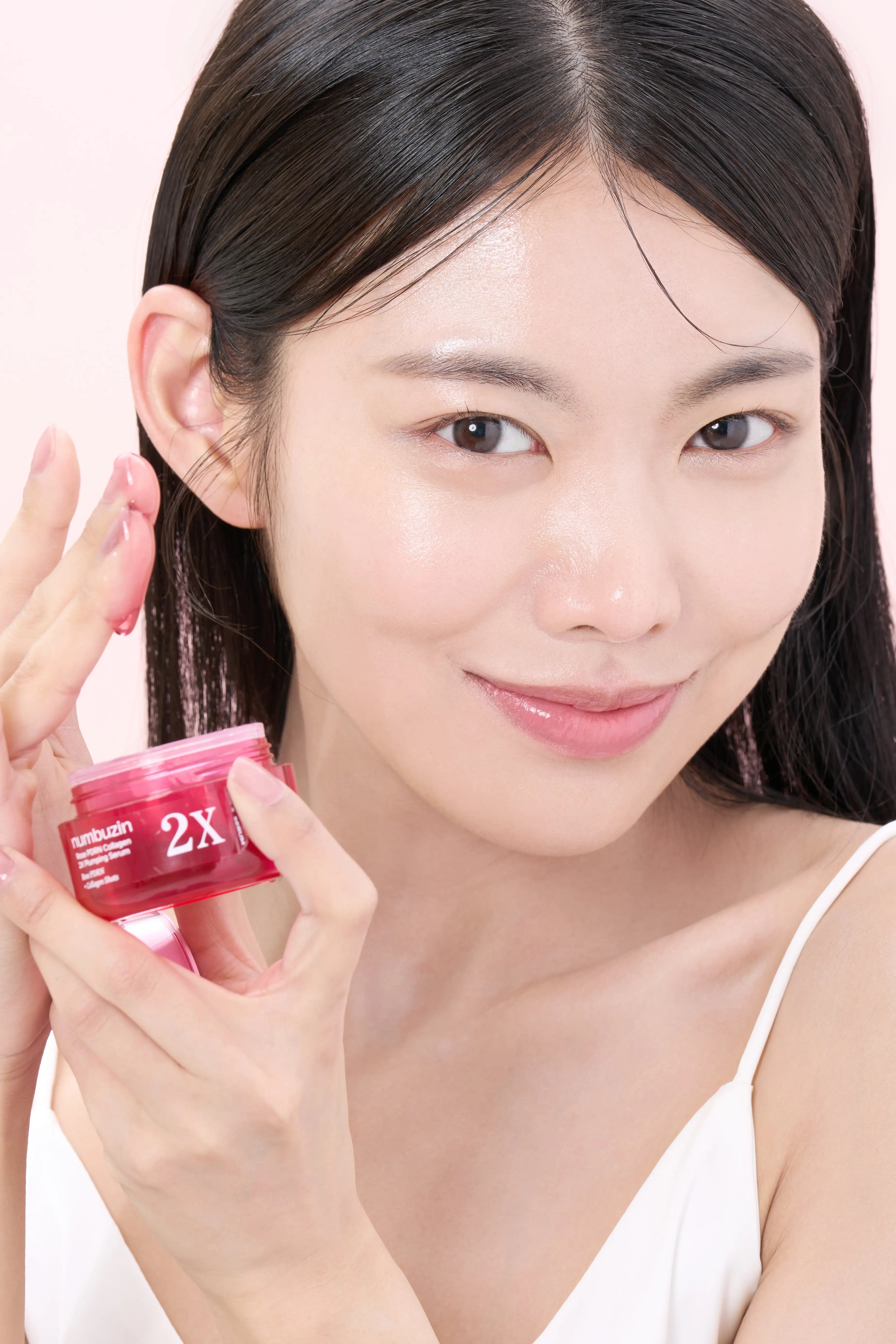 Numbuzin No.2 Rose PDRN Collagen 2X Plumping Serum + Collagen Shot 30ml Glam Secret