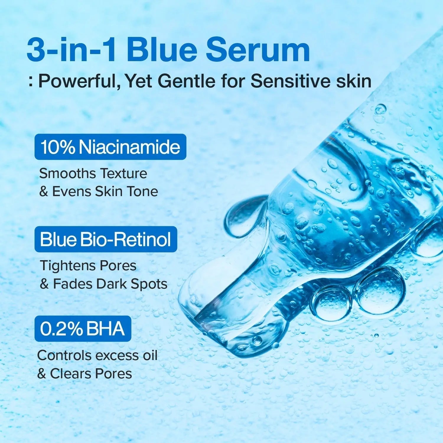 Numbuzin No.3 Blue Bio-Retinol Pore Refining Serum 30ml Numbuzin JOLIE'S