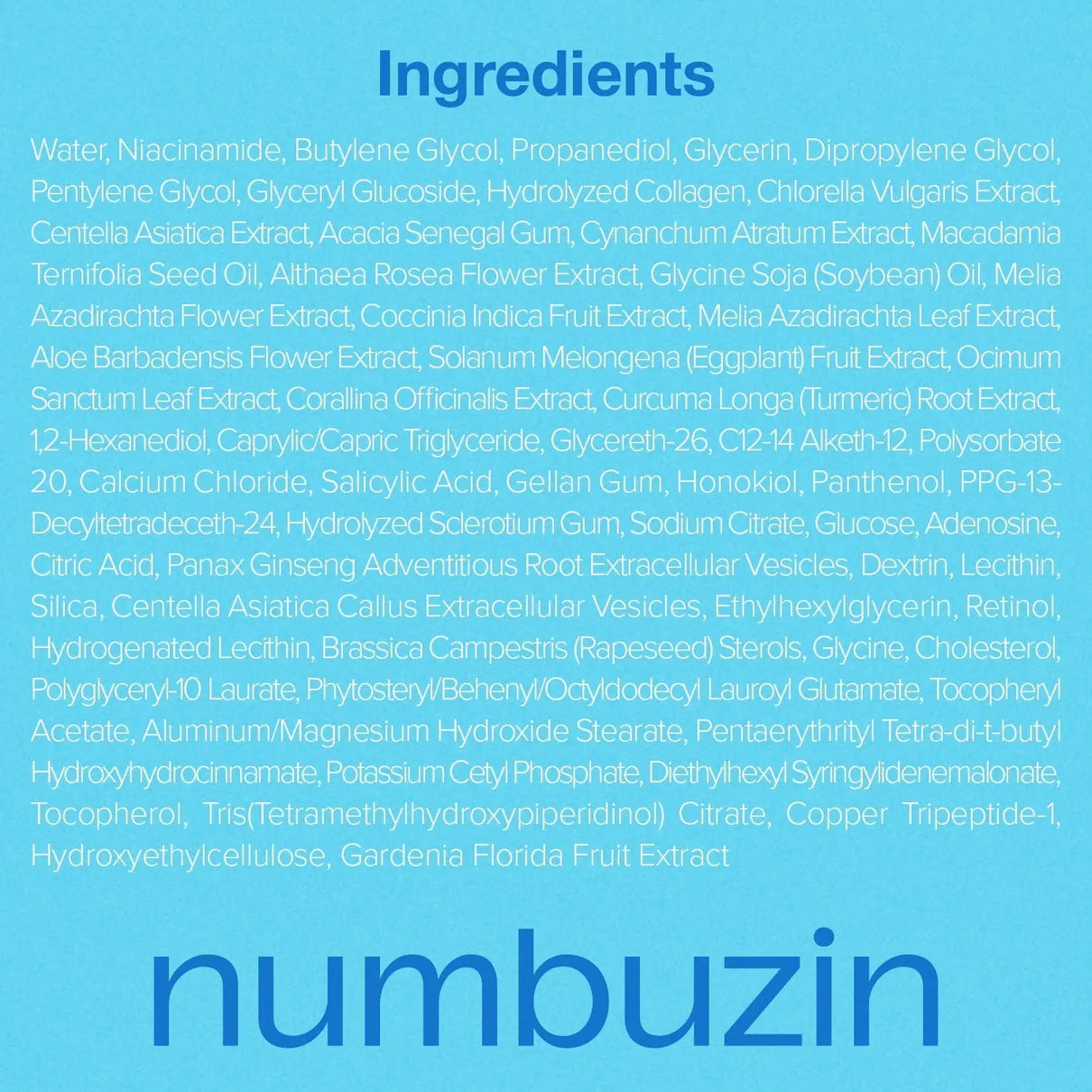 Numbuzin No.3 Blue Bio-Retinol Pore Refining Serum 30ml Numbuzin JOLIE'S