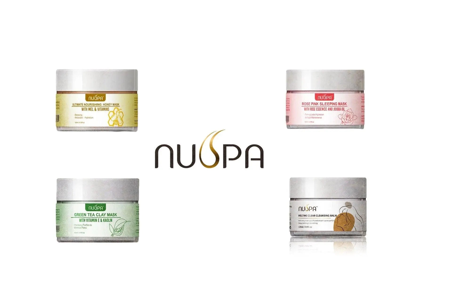 Nuspa Skin Care Mask Cream Set 4 pieces 120 ML - JOLIE'S UAE