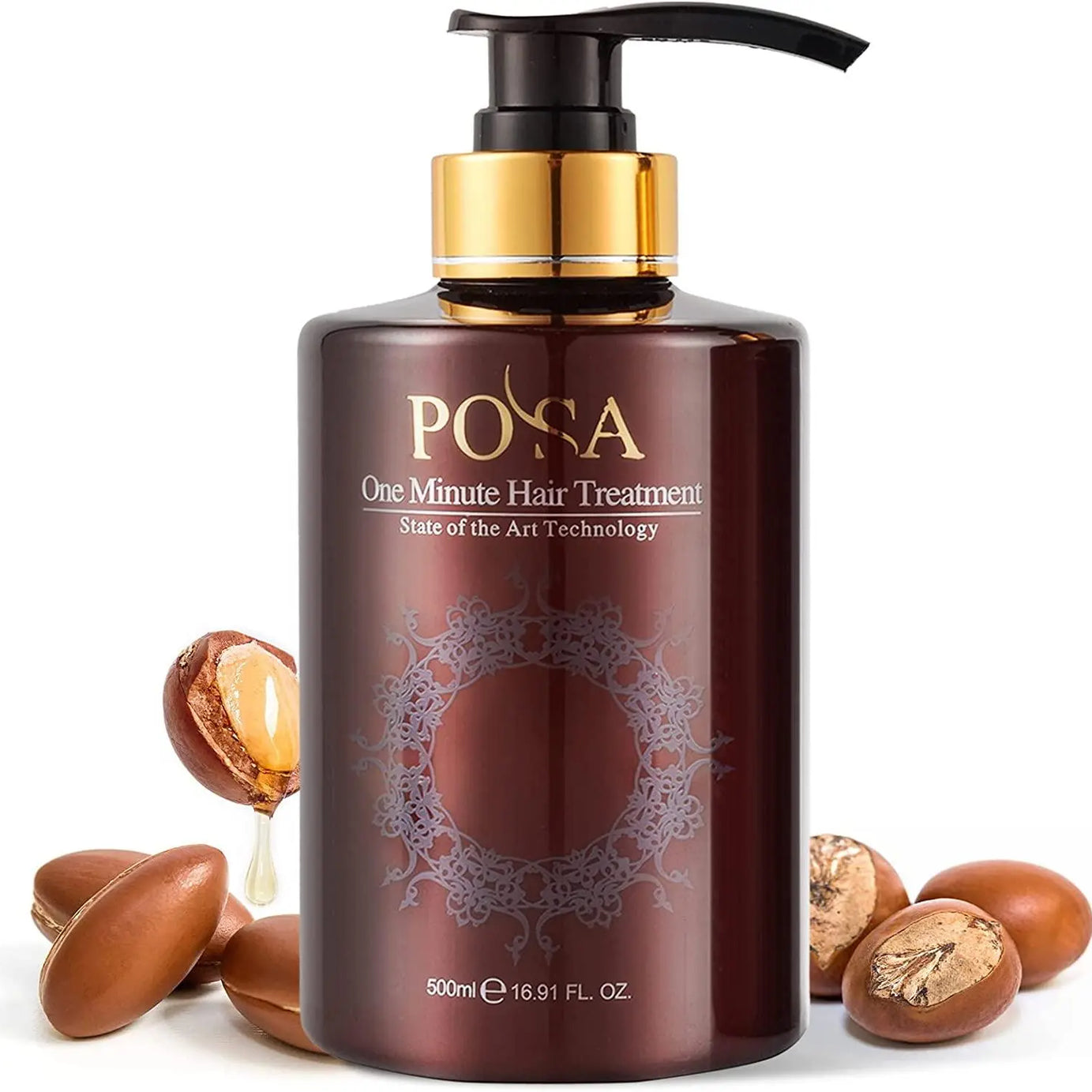 POSA 1 Minute Rescue Keratin Hair Conditioner, Moisturizing Argan Oil Hair Mask,Deep Repairing Hair Treatment, Heat Protectant UV-Protective Sulfate Free Conditioner for Dry,Damaged Hair - JOLIE'S UAE