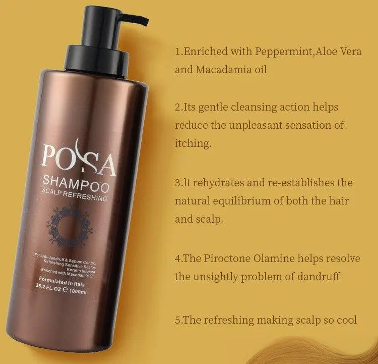 POSA Scalp Refreshing Shampoo 1000 ML - JOLIE'S UAE