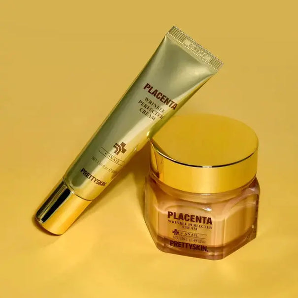 DOKAN PRETTYSKIN Placenta Wrinkle Perfecter Cream Set 50ml + 30ml PRETTYSKIN
