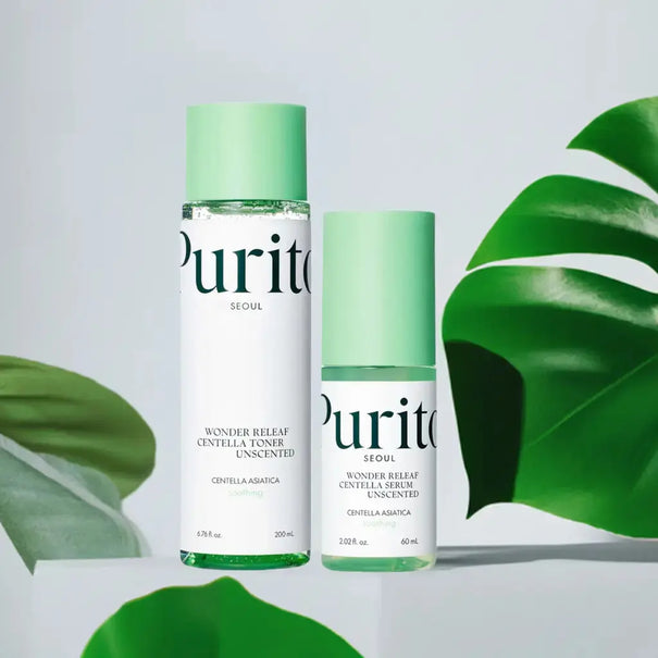 DOKAN PURITO Wonder Releaf Centella Unscented Toner & Serum Purito