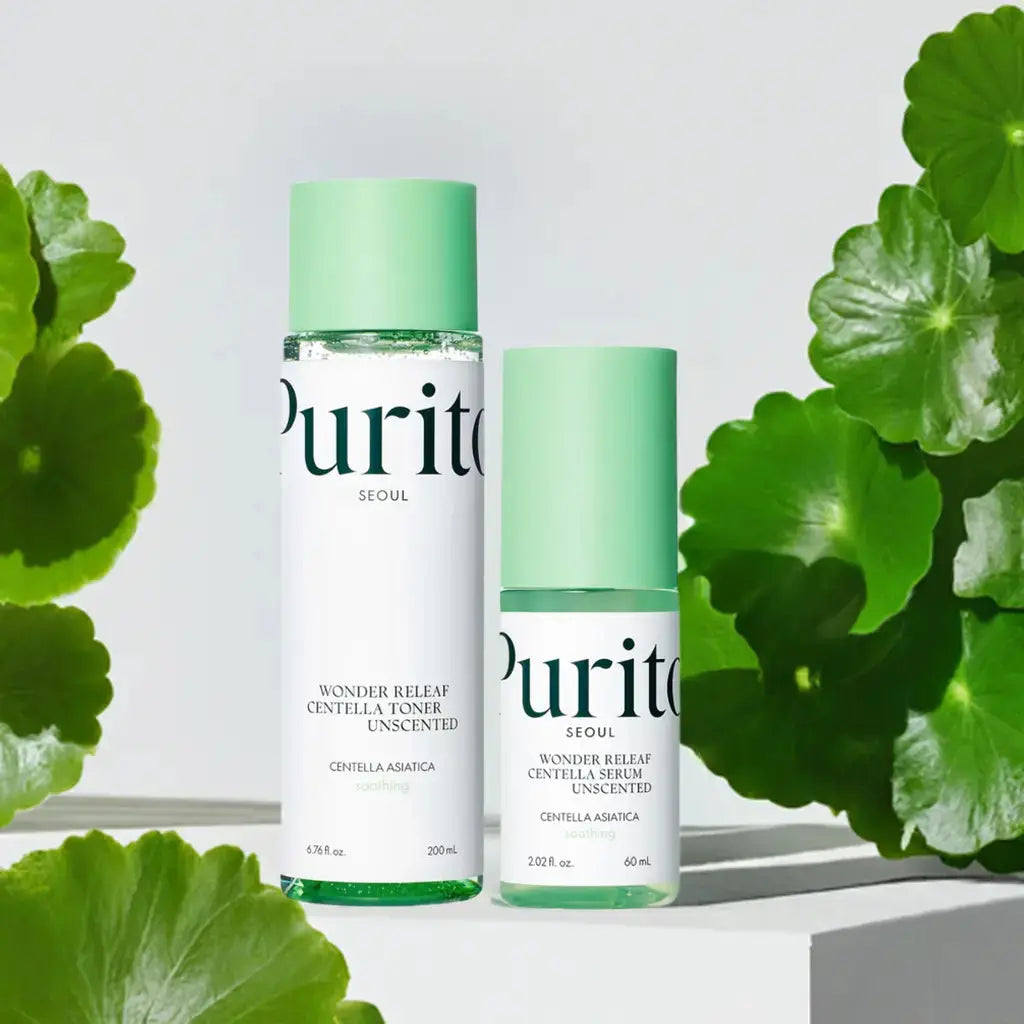DOKAN PURITO Wonder Releaf Centella Unscented Toner & Serum Purito