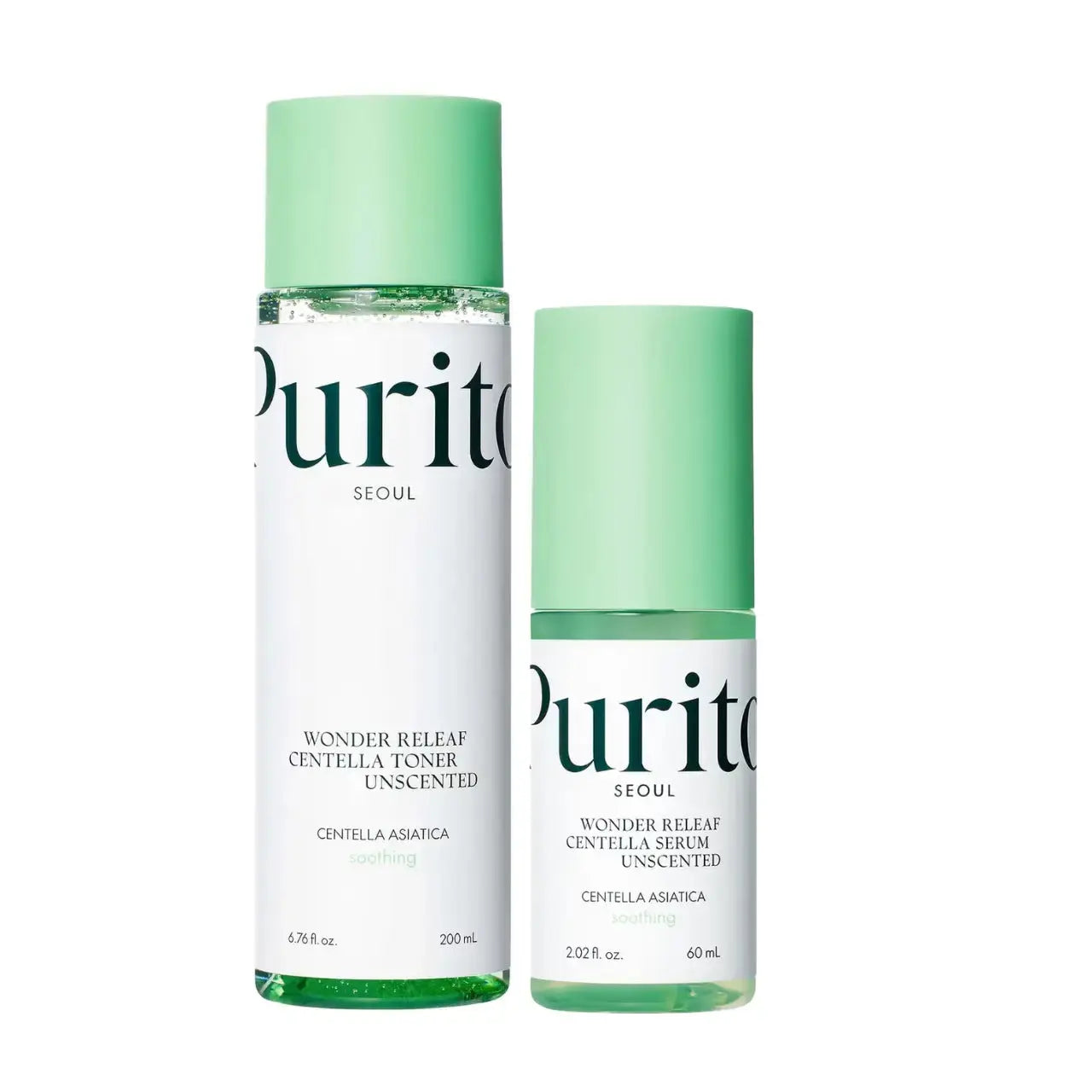 DOKAN PURITO Wonder Releaf Centella Unscented Toner & Serum Purito
