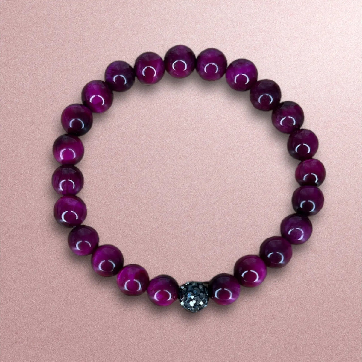 Rose tiger eye natural stone Bracelet JOLIE'S JOLIE'S