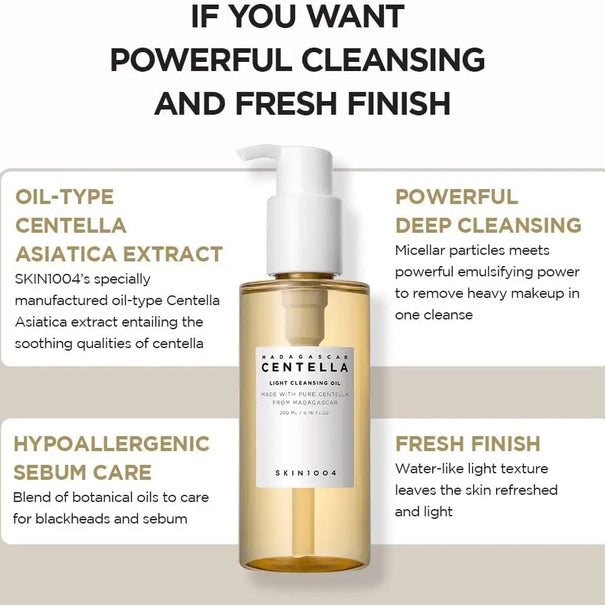SKIN1004 Madagascar Centella Light Cleansing Oil SKIN 1004 JOLIE'S