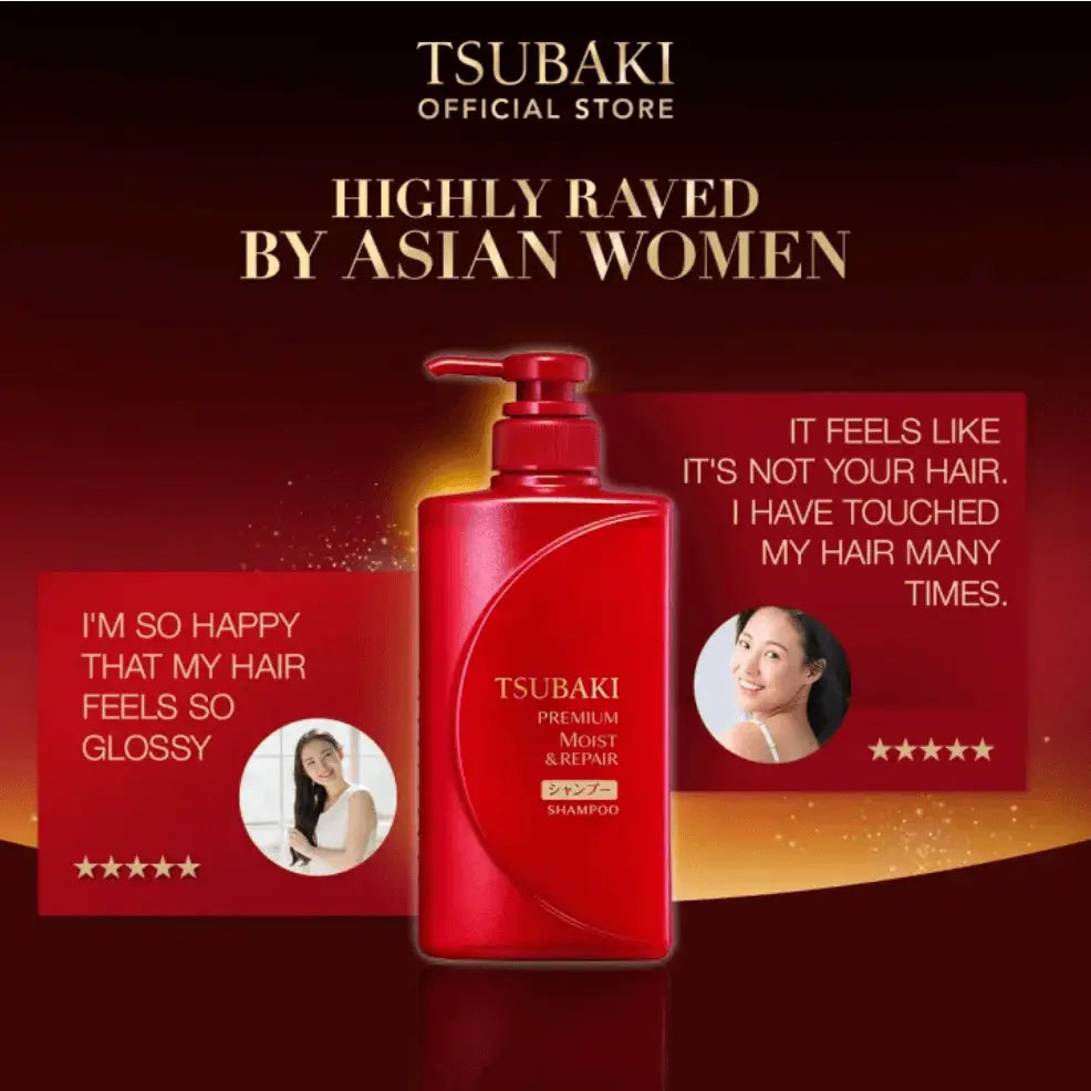 Shiseido Tsubaki Premium Moist & Repair Shampoo & Conditioner 490 ML Shiseido Tsubaki JOLIE'S