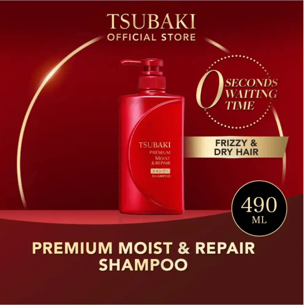Shiseido Tsubaki Premium Moist & Repair Shampoo & Conditioner 490 ML Shiseido Tsubaki JOLIE'S
