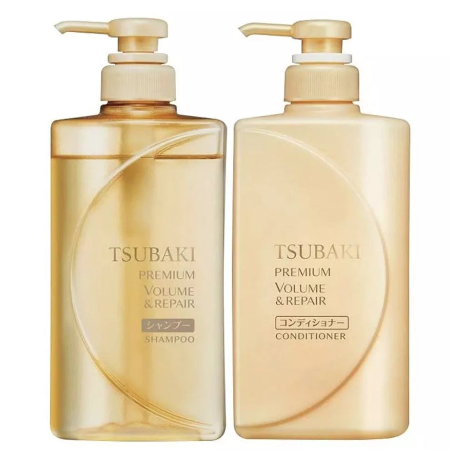 Shiseido Tsubaki Volume & Repair Shampoo & Conditioner Set 490 ML Shiseido Tsubaki JOLIE'S